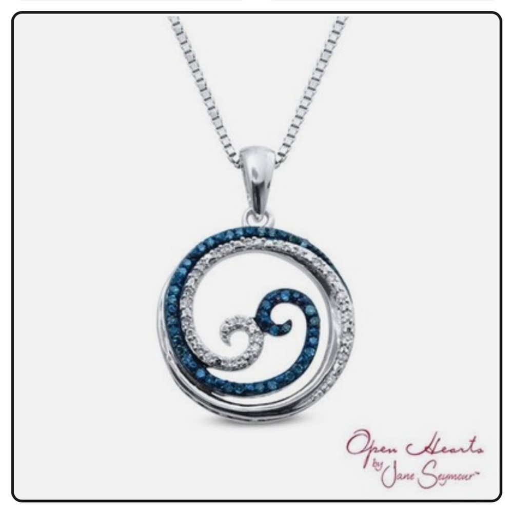 Open Hearts Wave by Jane Seymour Necklace